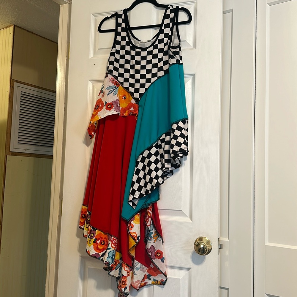 Custom Made Mixed Media Tunic